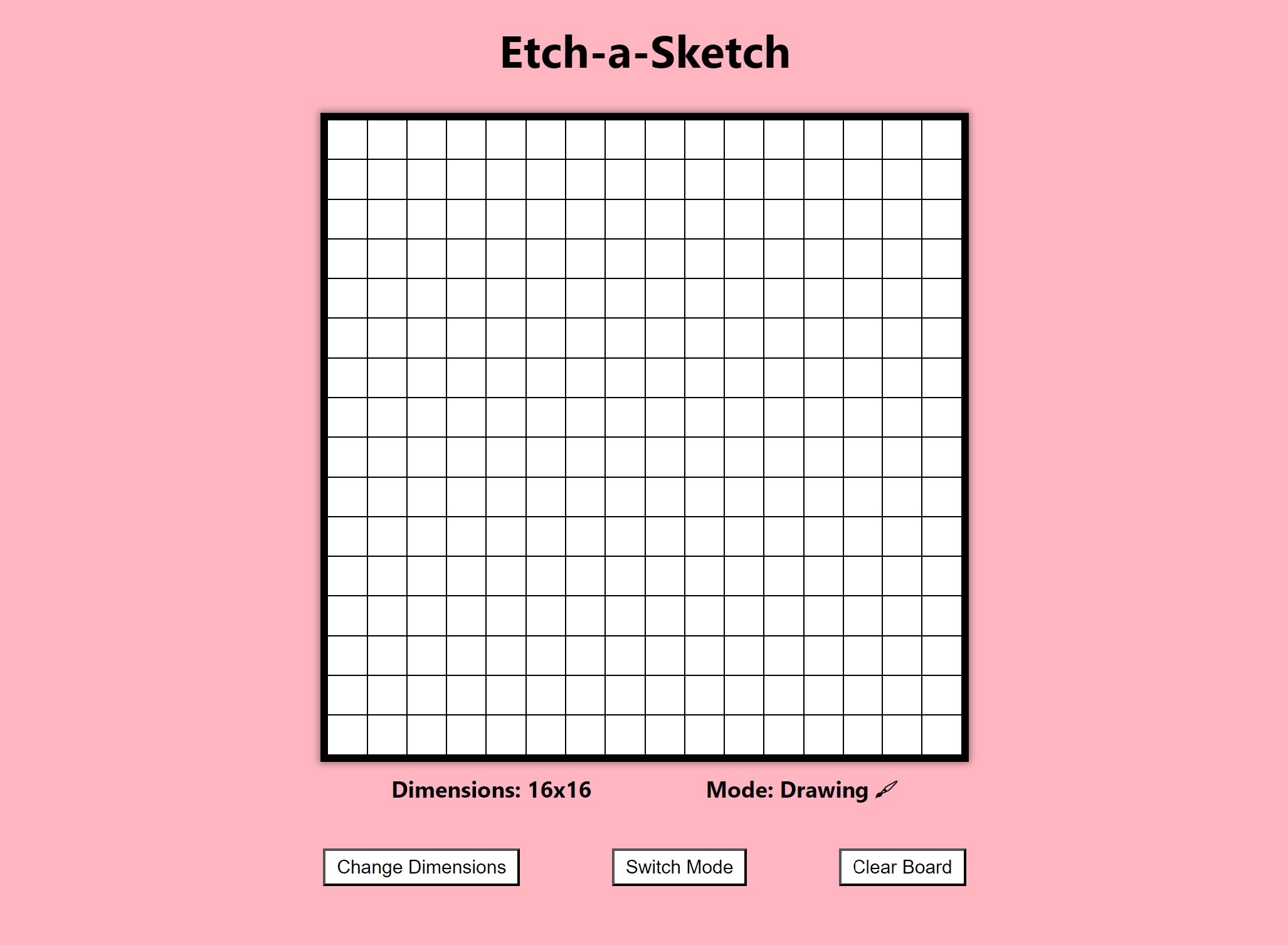 Etch-a-Sketch Project